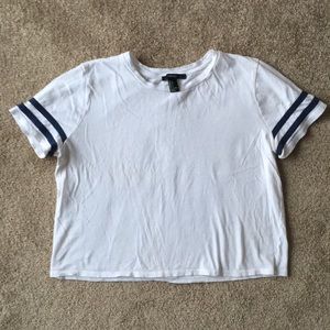 White Sporty Crop Top